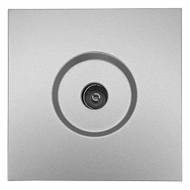 Розетка TV Lezard Zima 704-7488-130 оконечная матовый серый