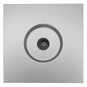 Розетка TV Lezard Zima 704-7488-130 оконечная матовый серый