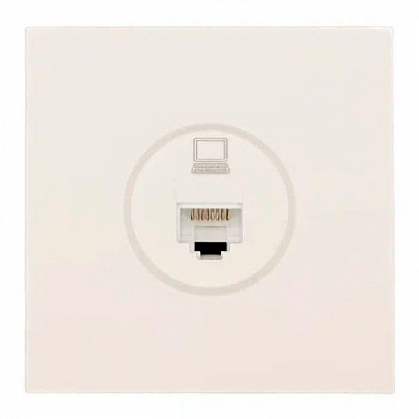 Розетка компьютерная Lezard Zima 704-9088-139 слоновая кость