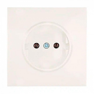 Розетка Lezard Zima 704-9088-121BQC 1 место безвинтовой без заземления ПБТ слоновая кость
