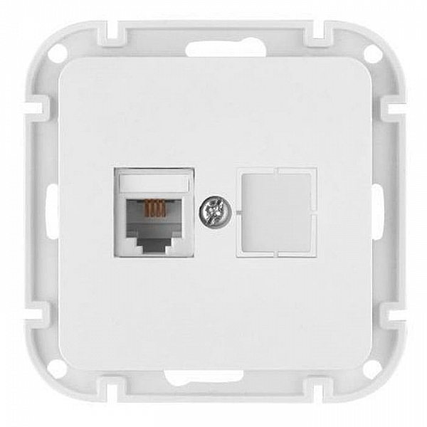 Розетка телефонная Bylectrica Astrum ТР4-6501 белая