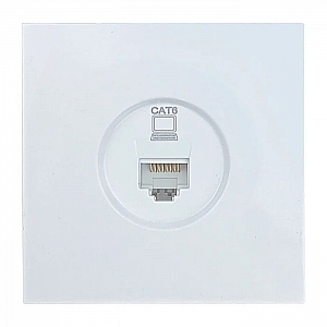 Розетка компьютерная Lezard Zima 704-0288-140 кат.6е белая