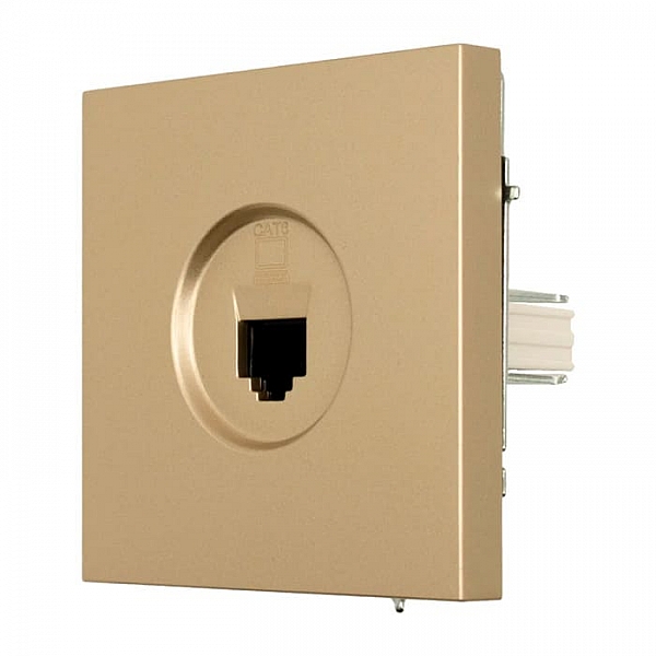 Розетка компьютерная Lezard Zima 704-3688-140 золото