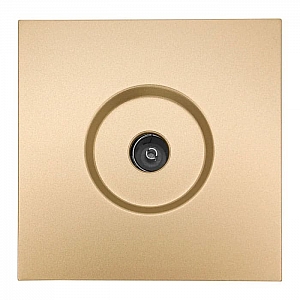 Розетка TV Lezard Zima 704-3688-130 оконечная золото