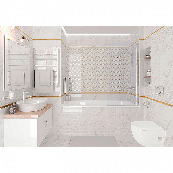 Плитка Laparet Camelot 60125 200*600 мм белый