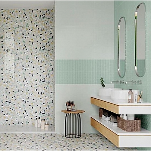 Плитка Unitile Конфетти низ 02 250*400 мм зеленый. Изображение - 1