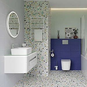 Плитка Unitile Конфетти верх 01 250*400 мм голубой. Изображение - 2