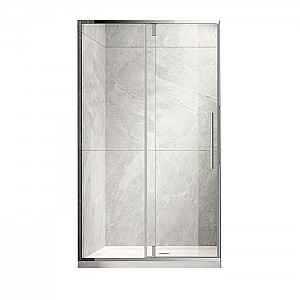 Душевая дверь Veconi Vianno 110 см распашная, стекло прозрачное, профиль хром VN34-110-01-C7