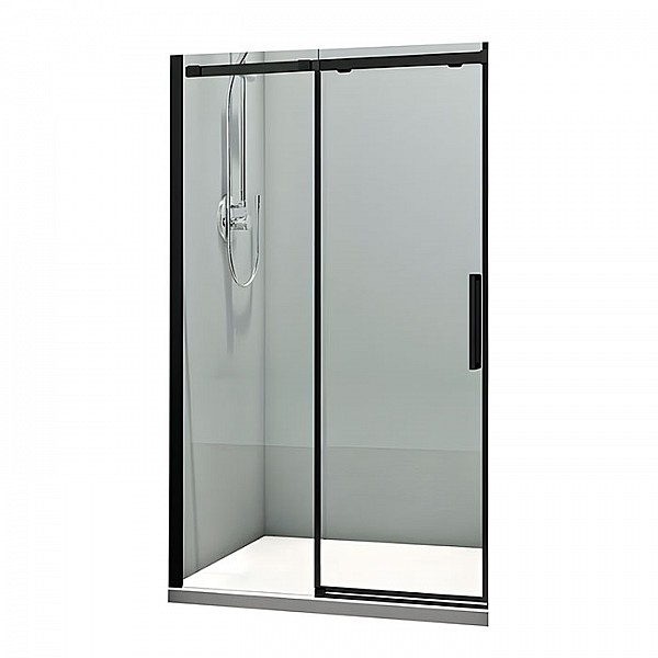 Душевая дверь Veconi Vianno VN70 130*195 см профиль черный, стекла прозрачные