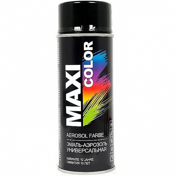 Эмаль-аэрозоль Maxi Color RAL 9005 черная глянцевая 400 мл