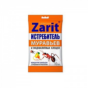 Инсектоакарицидное средство Zarit Zafizan от муравьев и иксодовых клещей с грушевым аттрактантом 10 мл