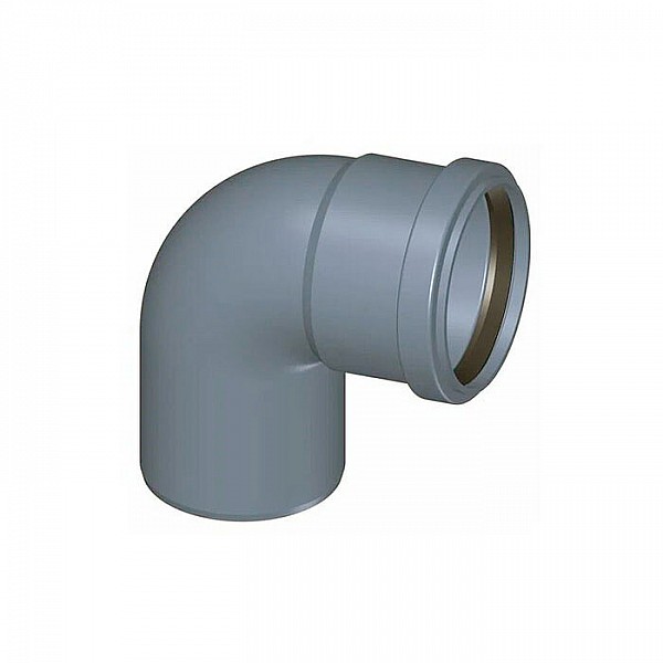 Отвод для внутренней канализации МультиМирПласт 110*87.5 с кольцом