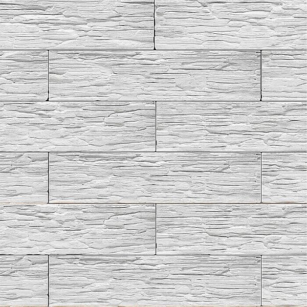 Декоративный гипсовый камень Stone Mill Сланец Саянский 0100 белый