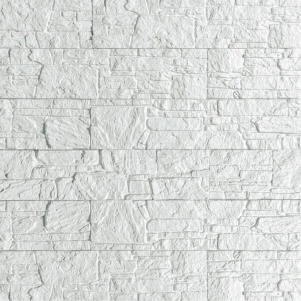Декоративный гипсовый камень Stone Mill Сланец Буковинский 1300 белый