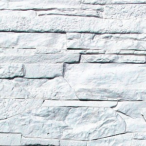 Декоративный гипсовый камень Stone Mill Сланец Рифейский 0200 белый