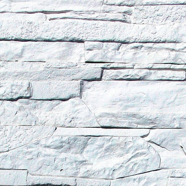 Декоративный гипсовый камень Stone Mill Сланец Рифейский 0200 белый