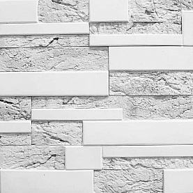 Декоративный гипсовый камень Stone Mill Сланец Мозаичный 1206 серый