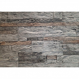 Декоративный гипсовый камень Stone Mill Сланец Вилейский 4106 серый