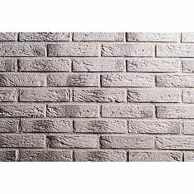 Декоративный камень РуБелЭко Кирпич Римский КР-013 белый с тонировкой
