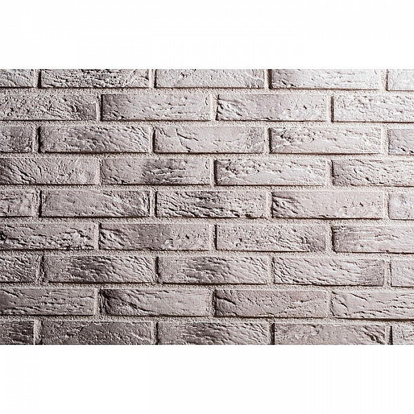 Декоративный камень РуБелЭко Кирпич Римский КР-013 белый с тонировкой