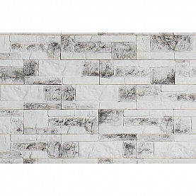 Декоративный гипсовый камень РуБелЭко Дамаск 1 Д1 белый