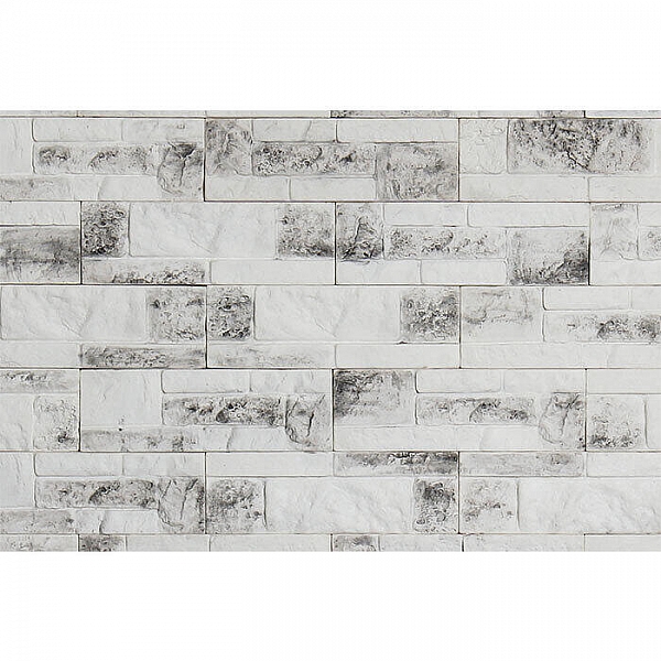 Декоративный гипсовый камень РуБелЭко Дамаск 1 Д1 белый