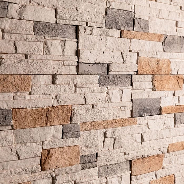 Декоративный гипсовый камень Stone Mill Сланец Аркана 2601 слоновая кость