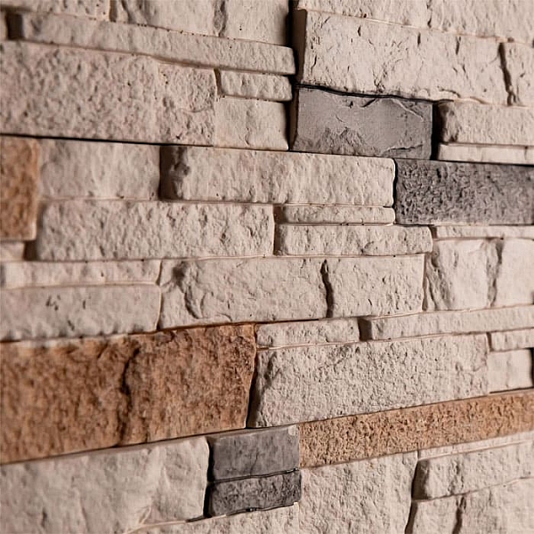 Декоративный гипсовый камень Stone Mill Сланец Аркана 2601 слоновая кость