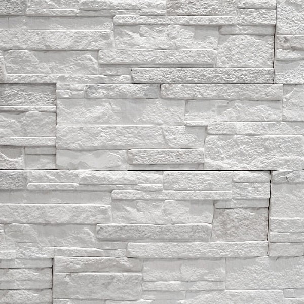 Декоративный гипсовый камень Stone Mill Сланец Аркана 2600 белый