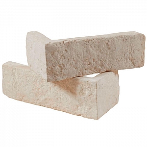 Декоративный гипсовый камень Stone Mill Кирпич Шамотный 0301-У слоновая кость угловой. Изображение - 1