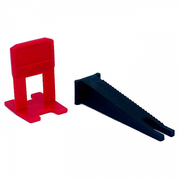 Система выравнивания плитки Farton КФ Клин 50 шт + Клипса 1.5 мм 50 шт