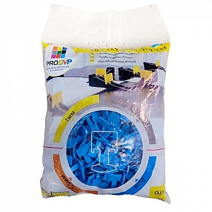 Система выравнивания плитки ProSVP Зажим 2 мм 500 шт пакет. Изображение - 1