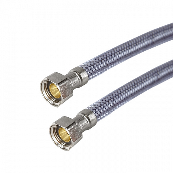 Гибкая подводка для воды Mateu Black&Grey гайка/гайка в нейлоне 50 см