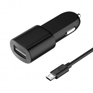 Автомобильное зарядное устройство Olmio USB 1.2A + micro USB кабель