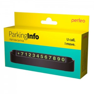 Автовизитка Perfeo Parking Info черный. Изображение - 1