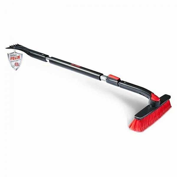 Щетка для уборки снега Felix телескопическая поворотная со скребком