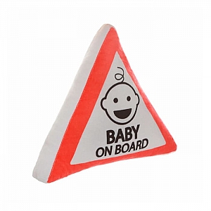 УЦЕНКА Подушка автомобильная Matex Attention Line Baby On Board 27-508 35*35*10 см белый