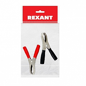 Зажим крокодил Rexant 16-0018-9 длина 98 мм 50A 2шт
