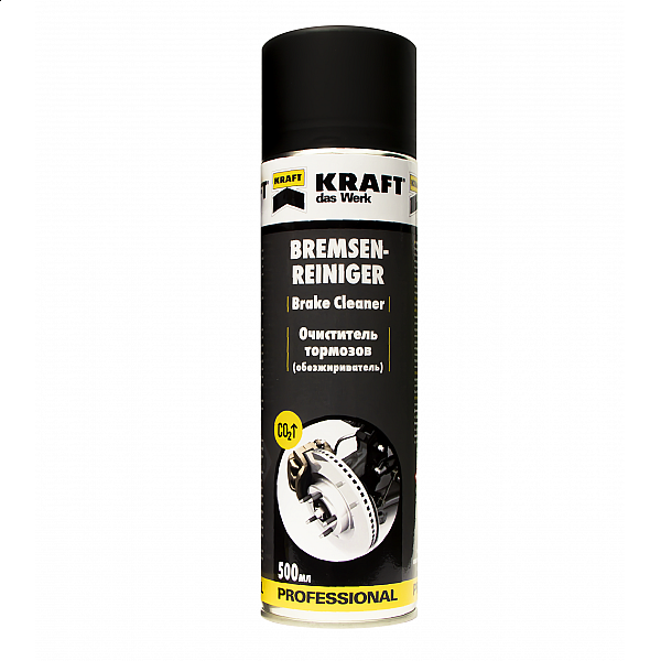 Очиститель тормозов Kraft KF008 обезжириватель 500 мл