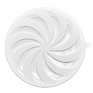 Вентиляционная решетка airRoxy 02-325 декоративная круглая с регулированием 80-150 мм белый