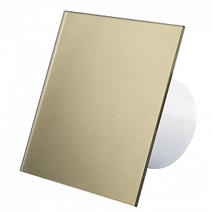 Панель декоративная для вентиляторов airRoxy dRim 01-169 100/125 мм универсальная пластик алюминиевое золото