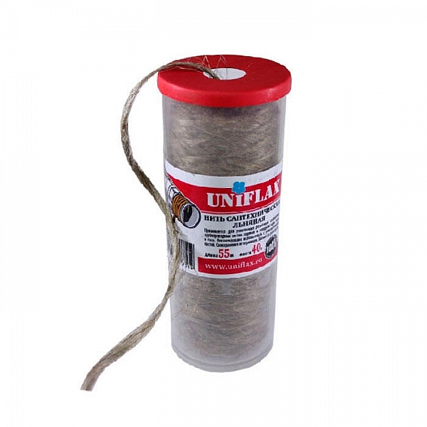 Лен сантехнический Uniflax Идеальное решение для сантехника 40 г 55 м