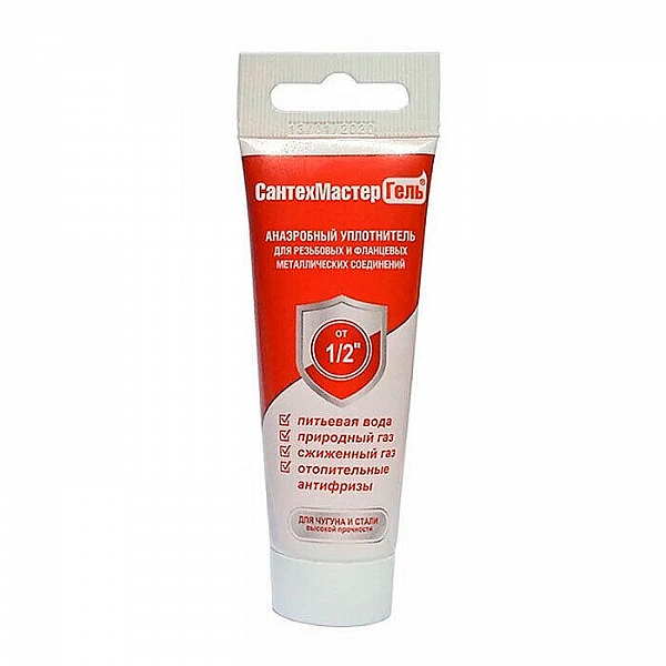 Гель-герметик СантехмастерГель красный ультрабыстрый 35 г туба