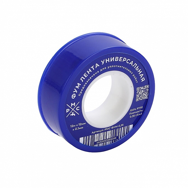 Фум-лента РМС ФУМ-П ФУМ-0.3 г/см.куб 12м*12мм*0.25 мм