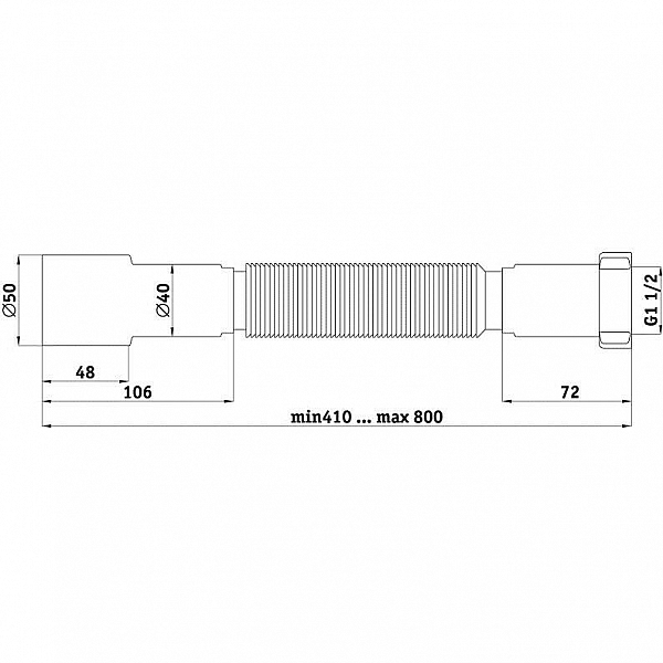 Труба гибкая Анипласт К106 1 1/2