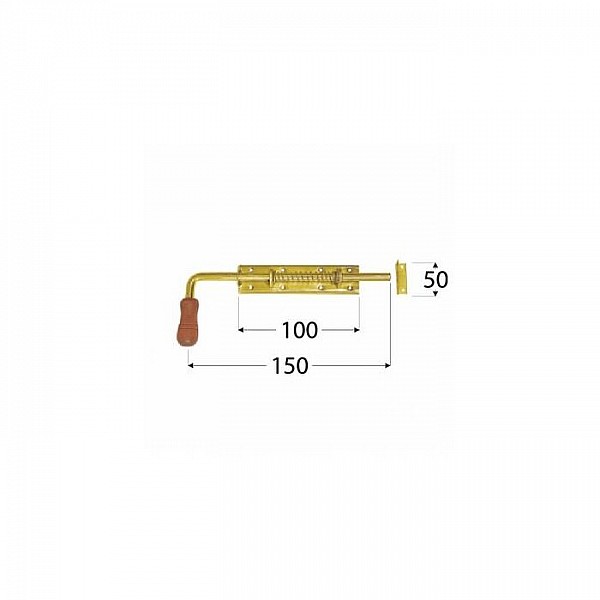 Задвижка воротная пружинная Domax WSP 150 150*50 мм