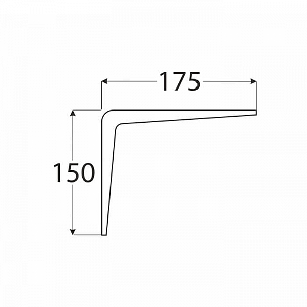 Кронштейн стальной Domax WS 175 S 175*150 мм серый