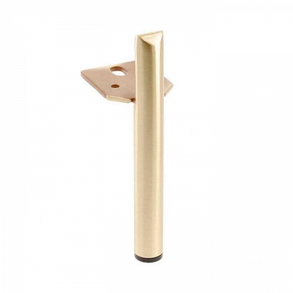 Опора мебельная GTV Ronda NM-RONDA-180-18 круглая H=180 мм золото шлифованное сталь