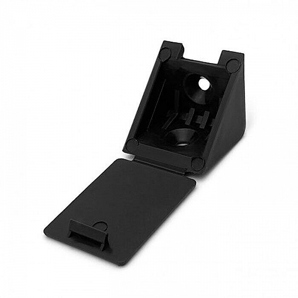 Уголок монтажный Soller №12 пластмассовый черный 10 шт