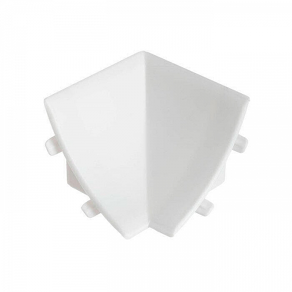 Угол внутренний к плинтусу для столешницы Идеал 101 мрамор белый